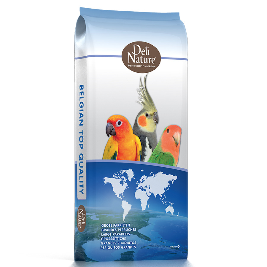 Суха храна с плодове за средни папагали 20 кг - Deli Nature 73 Large Parakeets Supreme With Fruit